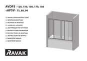 RAVAK SUPERNOVA AVDP3-160 40VS0U02ZG Instrucciones De Montaje