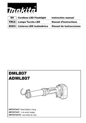 Makita ADML807 Manual De Instrucciones