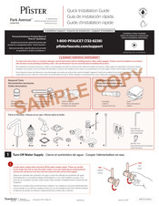 Pfister Park Avenue LG49-FE0 Guía De Instalación Rápida