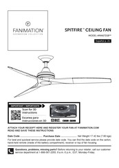 Fanimation SHOWROOM SPITFIRE MA6721BDZ Manual Del Usuario