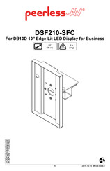 peerless-AV DSF210-SFC Instrucciones De Montaje E Instalación