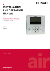 Hitachi PC-ARFH1E Manual