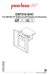 peerless-AV DSF210-SHC Instrucciones De Montaje E Instalación