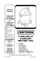 Craftsman 113.179650 Manual Del Usuario