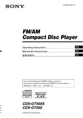 Sony CDX-GT560S Manual De Instrucciones