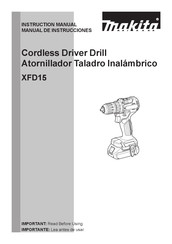 Makita XFD15 Manual De Instrucciones