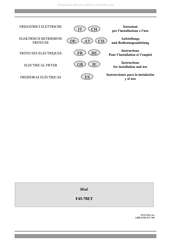 Lotus cooker F45-78ET Instrucciones Para La Instalación Y El Uso