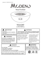 MODENO OFG107NG Manual De Instrucciones