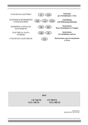 Lotus CPA-74ETX Instrucciones Para La Instalación Y El Uso