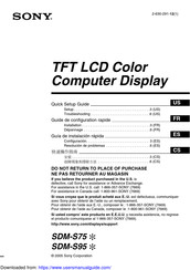 Sony SDM-S95A Guía De Instalación Rápida