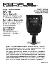 Schumacher Electric RED FUEL RF7101 Manual Del Usuario