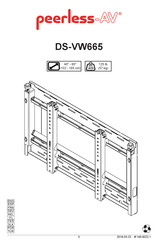 peerless-AV DS-VW665 Manual De Instrucciones