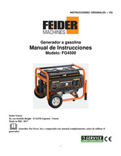 FEIDER Machines FG4500 Manual De Instrucciones