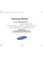 Samsung Vibrant GALAXY S Manual Del Usuario