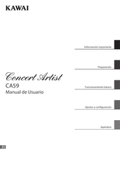 Kawai Concert Artist CA-59 R Manual De Usuario