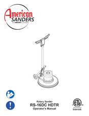 Amano American Sander RS-16DC HDTR Manual Del Operador