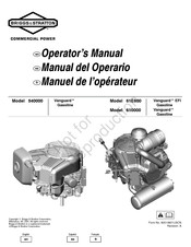 Briggs & Stratton Vanguard 61E60D Manual Del Operario