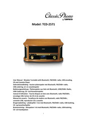 Lenco Classic Phono TCD-2571 Manual De Usuario