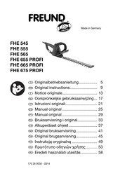 Freund FHE 675 PROFI Manual Original