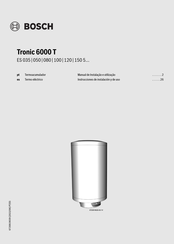 Bosch Tronic 6000 T ES 080 Instrucciones De Instalacion Y De Uso