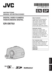 JVC GR-D875U Manual De Instrucciones