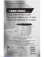 Black and Decker Home RC446 Manual De Instrucciones