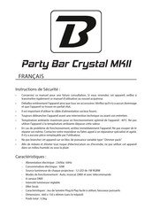 BoomToneDJ Party Bar Crystal MKII Manual Del Usuario