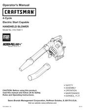 Craftsman 316.794611 Manual Del Operador