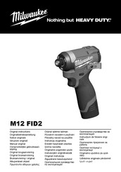 AEG M12 FID2-202X Manual Original