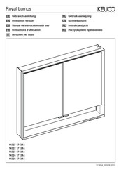 KEUCO Royal Lumos 14322 1713 4 Serie Manual De Instrucciones De Uso