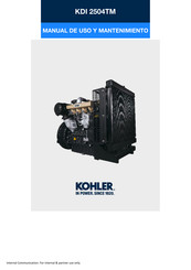 Kohler KDI 2504TM Manual De Uso Y Mantenimiento