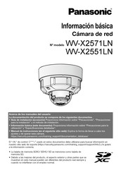 Panasonic WV-X2551LN Información Básica