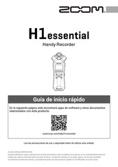 Zoom H1essential Guia De Inicio Rapido