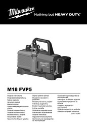 Milwaukee M18 FVP5 Manual Original