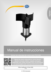 PCE Instruments PCE-WS A Manual De Instrucciones