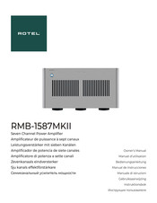 Rotel RMB-1587MKII Manual De Instrucciones