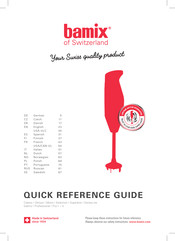 Bamix G150-EOG200 Guía De Referencia Rápida