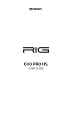 Nacon RIG 600 PRO HS Guia Del Usuario