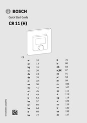 Bosch CR 11 Guia De Inicio Rapido