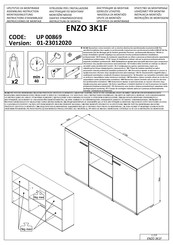 Forma Ideale ENZO 3K1F Instrucciones De Montaje