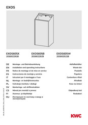 KWC EXOS Serie Instrucciones De Montaje Y Servicio
