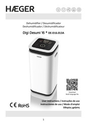 HAEGER Digi Desumi 16 DE-D16.013A Instrucciones De Uso