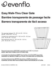 Evenflo Easy Walk-Thru Clear Gate Instrucciones De Montaje