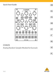 Behringer CHAOS Guia De Inicio Rapido