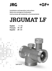 JRG +GF+ JRGUMAT LF Instrucciones De Instalación Y Funcionamiento