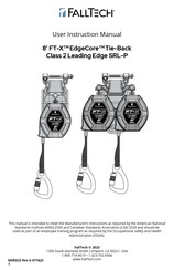 Falltech FT-X EdgeCore Tie-Back Class 2 Leading Edge SRL-P 84108TP8 Manual De Instrucciones