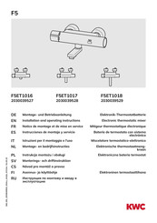 KWC F5ET1018 Instrucciones De Montaje Y Servicio