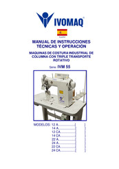 IVOMAQ IVM 55 22 CA Manual De Instrucciones Técnicas