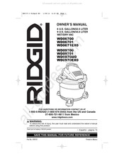 RIDGID WD0970EX0 Manual Del Usuario