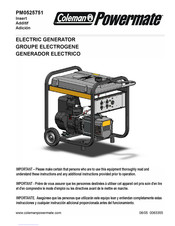 Coleman Powermate PM0525751 Manual Del Usuario